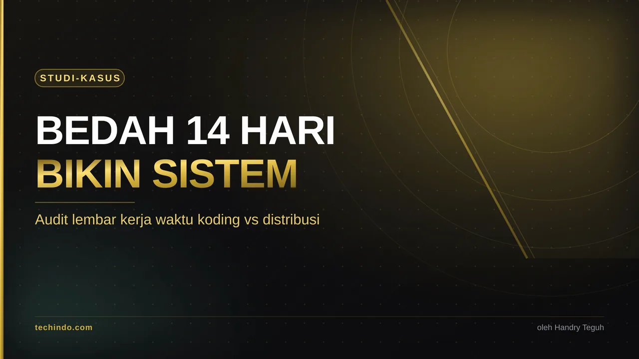 Bedah 14 Hari Bangun Sistem Sendiri: Berapa Jam Terbuang?