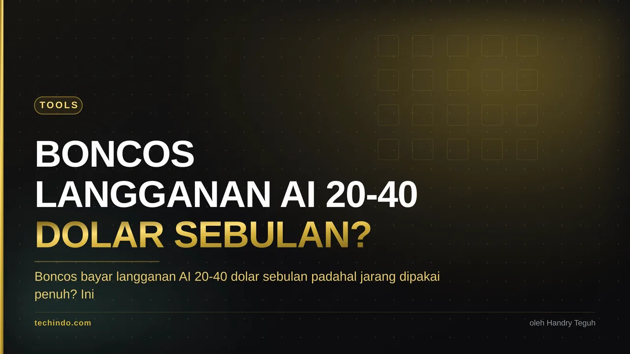 Boncos Langganan AI 20-40 Dolar Sebulan? Ini Cara Pindah ke Pay-As-You-Go