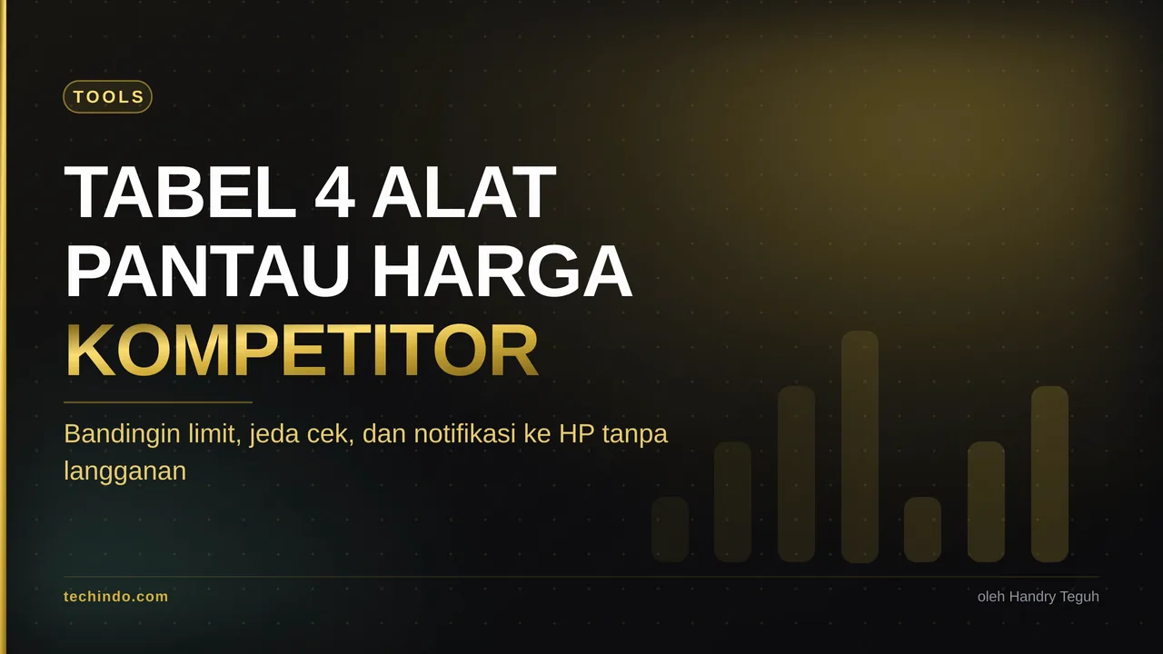Tabel 4 Alat Monitor Harga Kompetitor Gratis dan Notifikasi ke HP