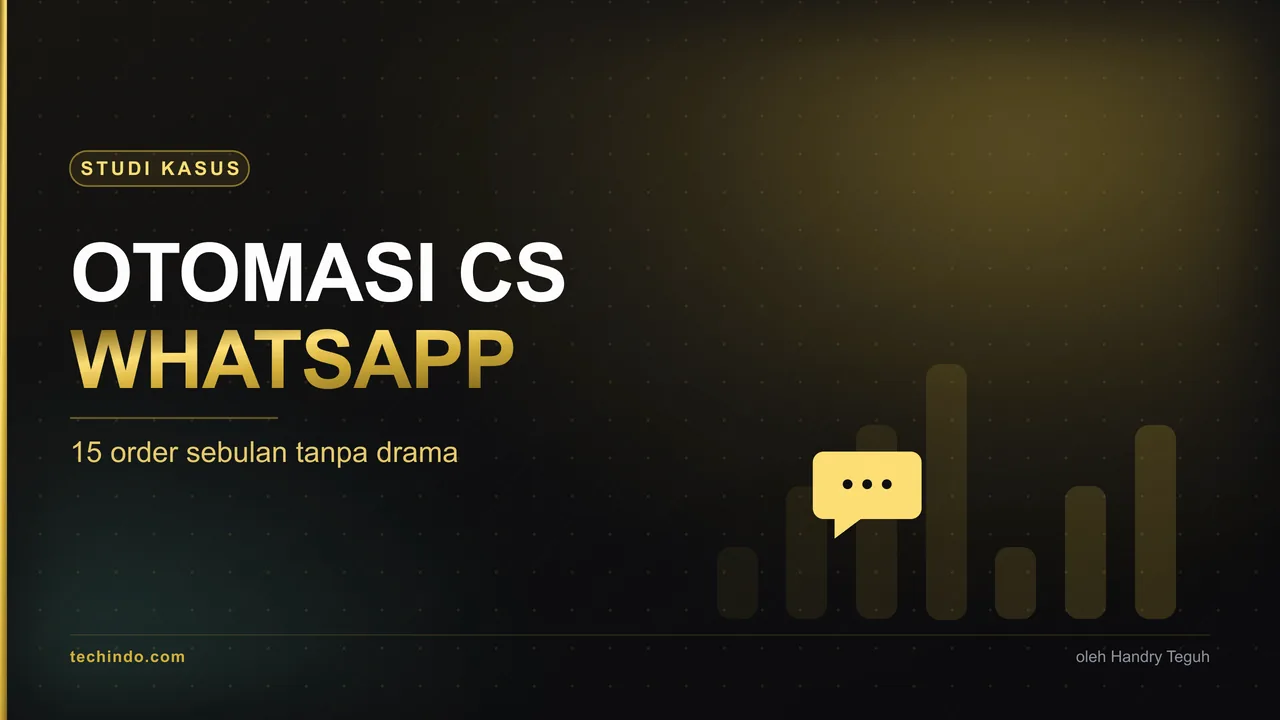 Otomasi CS WhatsApp: 3 ke 15 Order dalam 30 Hari